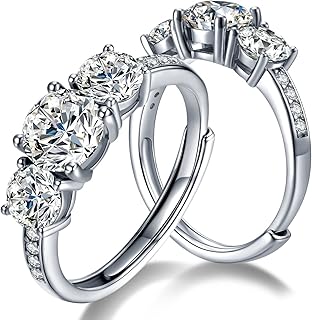 Bague de fiançailles atilec réglable en moissanite, bague de fiançailles en argent sterling 925 pour femme. DIAYTAR COTE D'IVOIRE, la référence du commerce en ligne en Côte d'Ivoire, offre un large éventail de produits qui répondent aux besoins de tous. Avec plus de 300 000 références, cette boutique en ligne généraliste est la destination idéale pour vos achats quotidiens et vos recherches de produits spécifiques.