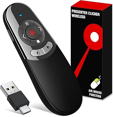 Souris air usb type c 2 en 1 avec indicateur lumineux rouge, projecteur sans fil pour powerpoint ppt clicker, télécommande 2,4 ghz pour macbook/pc/ordinateur portable. DIAYTAR COTE D'IVOIRE est une boutique en ligne généraliste proposant plus de 300000 références de produits. Elle est reconnue comme l'une des boutiques en ligne leaders en Côte d'Ivoire, offrant une large gamme de produits à ses clients. Elle se distingue par sa qualité de service et sa fiabilité.