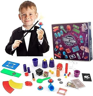 Un ensemble de jouets magiques de chanid avec une baguette et 75 tours de magie pour enfants. DIAYTAR COTE D'IVOIRE est une boutique en ligne généraliste qui propose plus de 300 000 références de produits divers, faisant d'elle la boutique leader en Cote d'Ivoire. Elle offre une large gamme de produits allant de l'électronique à la mode en passant par les produits alimentaires. Avec une telle variété, les clients peuvent trouver tout ce dont ils ont besoin en un seul endroit.