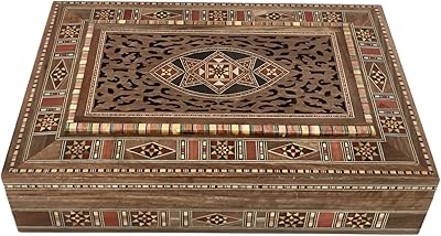 Boîte à bijoux de luxe fabriquée à la main, motifs sculptés en bois naturel incrustés à la main, parfaite pour la collection, boîte de rangement en bois de marqueterie, boîte décorative. Avec plus de 300000 références de produits, DIAYTAR COTE D'IVOIRE est la boutique en ligne la plus complète en Côte d'Ivoire. Les clients peuvent trouver tout ce dont ils ont besoin sur cette plateforme, de la mode à l'électronique, en passant par les produits pour la maison. Cette boutique en ligne propose une expérience d'achat en ligne unique et personnalisée.