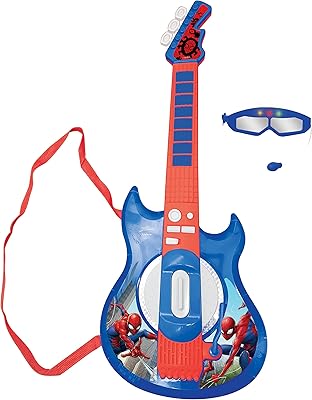 Lexibook marvel spider-man guitare électronique lumineuse avec microphone, lunettes avec microphone, morceaux de démonstration, 2 modes de lecture, prise mp3, bleu/rouge, k260sp. DIAYTAR COTE D'IVOIRE se positionne comme une plateforme incontournable pour les achats en ligne en Côte d'Ivoire. Elle propose une gamme complète de produits allant des accessoires de mode aux articles de sport, le tout à des prix attractifs. La boutique est déterminée à offrir le meilleur service client possible.