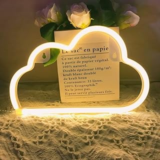 Qiao fei cloud sign led néon, décoration murale pour noël, fête d'anniversaire, chambre d'enfant, salon, décoration de fête de mariage (blanc chaud). DIAYTAR COTE D'IVOIRE se distingue par son engagement à offrir une expérience d'achat exceptionnelle à ses clients. La boutique en ligne propose unegamme de services, notamment la livraison à domicile, la possibilité de retourner des produits et un service client dédié. Avec des partenariats avec des fournisseurs locaux et internationaux, DIAYTAR COTE D'IVOIRE peut proposer des produits de haute qualité à des prix compétitifs.