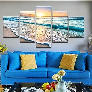 Nyjnn 5 peintures sur toile pièces belle plage vague coucher de soleil peinture murale art mer photo œuvre d'art pour de ́coration. En tant que leader du marché en Côte d'Ivoire, DIAYTAR COTE D'IVOIRE s'efforce de fournir les meilleurs produits et services à ses clients. La boutique en ligne propose une expérience d'achat en ligne sécurisée et pratique, avec des options de paiement variées et des délais de livraison rapides. Les clients peuvent ainsi profiter d'une expérience d'achat en ligne de haute qualité.