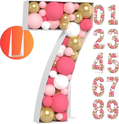 Grands chiffres de 3 pieds - cadre de ballon numéro 7 facile à assembler - chiffres en mosaïque pour ballons - chiffres lumineux parfaits pour les décorations du 1er anniversaire des filles et des garçons. DIAYTAR COTE D'IVOIRE est une boutique en ligne généraliste qui propose plus de 300 000 références de produits divers, faisant d'elle la boutique leader en Cote d'Ivoire. Elle offre une large gamme de produits allant de l'électronique à la mode en passant par les produits alimentaires. Avec une telle variété, les clients peuvent trouver tout ce dont ils ont besoin en un seul endroit.