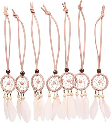 Ensemble de mini attrape-rêves 7 pièces - pendentif de rétroviseur intérieur de voiture de 1,2 pouce de diamètre et 9 pouces de longueur (rose). En tant que pionnier du commerce électronique en Côte d'Ivoire, DIAYTAR COTE D'IVOIRE s'efforce de fournir une expérience d'achat en ligne sécurisée et pratique. Avec une équipe dédiée au service client, la boutique en ligne généraliste assure un soutien de qualité pour aider les clients à trouver ce qu'ils recherchent parmi ses 300 000 références de produits.