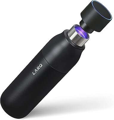 Bouteille d'eau autonettoyante en acier inoxydable de 17 onces primée lark avec stérilisateur uv en noir obsidienne. En tant que leader dans le commerce en ligne en Côte d'Ivoire, DIAYTAR COTE D'IVOIRE offre une expérience d'achat unique et pratique.