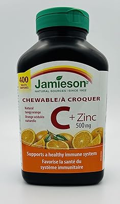 Jamieson vitamine c + zinc à croquer 500 mg, rafraîchissement naturel à l'orange, 400 comprimés. DIAYTAR COTE D'IVOIRE est plus qu'une simple boutique en ligne ; c'est un partenaire pour vos achats quotidiens. Avec une collection étendue de produits de haute qualité, nous sommes là pour vous aider à trouver exactement ce dont vous avez besoin. Notre but est de vous offrir une expérience de shopping en ligne incomparable.