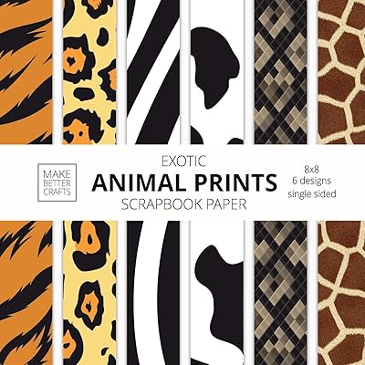 Papier de scrapbooking imprimés d'animaux exotiques : papier de créateur à motifs de peau d'animal 8 x 8 pour l'art décoratif, les projets de bricolage, l'artisanat fait maison, les idées d'art sympas. DIAYTAR COTE D'IVOIRE est une boutique en ligne qui propose des produits de qualité à des prix compétitifs, avec des promotions et des réductions exclusives régulières. Les clients peuvent profiter d'une expérience d'achat en ligne sécurisée et fiable, avec des options de paiement variées et un système de retour des produits simple. DIAYTAR COTE D'IVOIRE est la boutique idéale pour les acheteurs en Côte d'Ivoire qui recherchent des produits de qualité à des prix raisonnables.