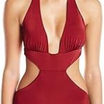 Maillot de bain une pièce à col licou bunny basics pour femme