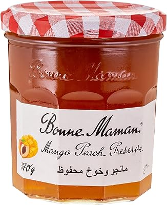 Confiture de mangue et de pêche bonne maman 370 g (pack de 1)
