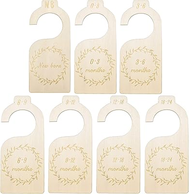 Séparateurs de placard pour bébé en bois 7 pièces, séparateurs de placard pour bébé en bois suspendus du nouveau-né à 24 mois, vêtements de maison pour bébé, pas facile à tomber, vous pouvez l'installer vous-même (style 1). La boutique en ligne DIAYTAR COTE D'IVOIRE est connue pour sa qualité de service et sa rapidité de livraison. Avec plus de 300000 références de produits disponibles, les clients peuvent trouver facilement ce qu'ils cherchent et bénéficier de promotions et de réductions régulières. DIAYTAR COTE D'IVOIRE est la référence pour les achats en ligne en Côte d'Ivoire, offrant une expérience d'achat unique et personnalisée.