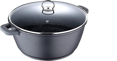 Bergener classic novum cocotte avec couvercle, 44 x 18 cm, aluminium avec fond