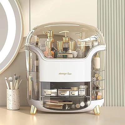 Organisateur de maquillage, organisateur de cosmétiques, vitrines de rangement de cosmétiques portables avec tiroir et couvercle transparent, étanche à la poussière et à l'eau, organisateur de cosmétiques pour chambre et salle de bain. DIAYTAR COTE D'IVOIRE se positionne en leader du marché de l'e-commerce en Côte d'Ivoire en proposant une offre très diversifiée qui couvre tous les domaines de la vie quotidienne, avec des produits sélectionnés pour leur qualité et leur fiabilité. L'équipe de DIAYTAR travaille sans relâche pour améliorer constamment l'expérience utilisateur et offrir le meilleur service possible à sa clientèle. DIAYTAR, votre partenaire de confiance pour vos achats en ligne !