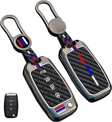 Euyoya housse de clé de voiture en fibre de carbone avec porte-clés pour kia optima soul sorento sportage forte rio sedona accessoires de clé intelligente (pour kia b). DIAYTAR COTE D'IVOIRE est engagée à offrir une expérience d'achat en ligne fluide et sécurisée, avec des options de paiement variées et des délais de livraison rapides. La boutique en ligne généraliste s'efforce de renforcer la confiance de ses clients grâce à des politiques de retour et de remboursement claires.