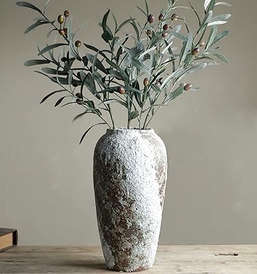 Yssenidan grand vase rustique en céramique, décoration de ferme antique, grand vase de sol pour salon, entrée, table centrale, cuisine, cadeaux de mariage. DIAYTAR COTE D'IVOIRE, boutique en ligne généraliste, propose une large gamme de produits avec plus de 300 000 références. Elle est reconnue comme l'une des boutiques en ligne les plus importantes de Côte d'Ivoire, offrant des options variées pour tous les besoins. La qualité et la diversité des produits font de DIAYTAR une destination de choix pour les acheteurs en ligne.