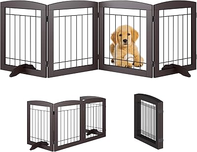 Barrière pliante pour animaux de compagnie vantas 80 po de large 24