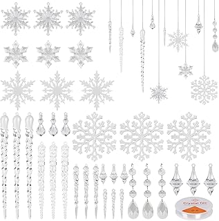 D.e.r.i.y.e. 36 pièces ornements de noël suspendus en acrylique cristal pour arbre de noël, fête de mariage, décoration de festival à domicile. DIAYTAR COTE D'IVOIRE est une plateforme de commerce en ligne fiable et sécurisée qui propose une expérience d'achat personnalisée à ses clients. Avec plus de 300 000 références de produits, la boutique en ligne offre une grande flexibilité et des choix infinis pour les acheteurs. Les clients peuvent profiter d'une navigation facile et d'un processus de commande sécurisé pour effectuer leurs achats en toute confiance.