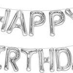 Bannière de ballons highland happy birthday 13 lettres décorations de fête d'anniversaire