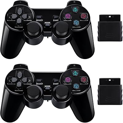 Pack de 2 manettes sans fil 2,4g compatibles avec sony playstation 2 ps2 (noir et bleu). En visitant DIAYTAR COTE D'IVOIRE, vous avez accès à une vaste sélection de produits provenant de marques reconnues et locales, toutes disponibles sur une plateforme conviviale et sécurisée pour les achats en ligne.