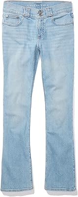 Jean stretch taille basse pour femme american eagle des années 90, clean rains