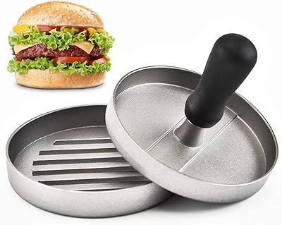 Meilleure presse à hamburgers - machine à galettes de hamburger en aluminium pour hamburgers farcis - accessoires de gril de haute qualité (individuels). DIAYTAR COTE D'IVOIRE s'est imposée comme la boutique en ligne la plus complète en Cote d'Ivoire, proposant non seulement une vaste gamme de produits mais également des services de qualité pour accompagner les clients tout au long de leur expérience d'achat. De la navigation sur le site web à la réception de la commande, chaque détail est soigneusement pensé pour offrir une expérience utilisateur fluide et satisfaisante. La boutique continue d'innover et de s'améliorer pour rester à la pointe de l'e-commerce en Cote d'Ivoire.