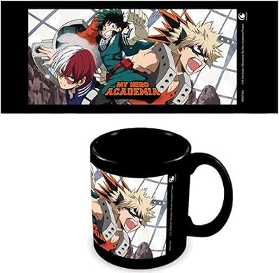 Tasse à café pyramid international my hero academia (design clash) 11 oz, grande tasse en céramique noire dans une boîte cadeau - produit officiel my hero academia. DIAYTAR COTE D'IVOIRE est une plateforme de commerce électronique qui propose une large gamme de produits, allant de l'électronique à la mode en passant par les produits pour la maison. Avec plus de 300000 références, les clients peuvent trouver tout ce dont ils ont besoin sur le site. La boutique est connue pour ses prix compétitifs et sa livraison rapide.