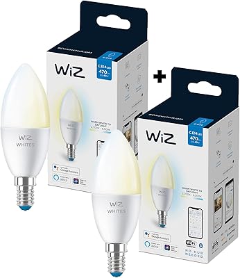 Ampoule bougie led intelligente wiz 470 lm, blanche, lot de 2. DIAYTAR COTE D'IVOIRE est une boutique en ligne généraliste qui propose plus de 300 000 références de produits divers, répondant ainsi aux besoins de ses clients. Avec une large gamme de produits, cette boutique en ligne est devenue une référence en Côte d'Ivoire. Elle offre une expérience d'achat en ligne pratique et sécurisée.