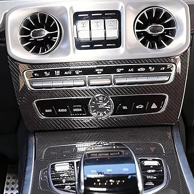 Couvercle de protection du panneau de boutons de la console centrale multifonction intérieure