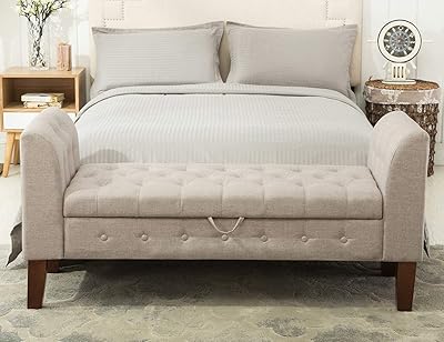 Banc de rangement rembourré aound avec accoudoirs pouf pour chambre à. DIAYTAR COTE D'IVOIRE, boutique en ligne généraliste, propose une grande sélection de produits avec plus de 300000 références. En tant que leader dans son secteur, elle offre une expérience d'achat en ligne incomparable. La variété de produits et les services de qualité font de DIAYTAR COTE D'IVOIRE la destination préférée des consommateurs ivoiriens.