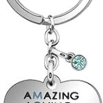 Porte-clés mère pour femme, cadeaux en cristal de cœur d'amour de la part