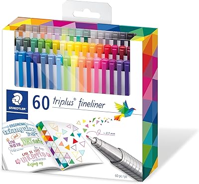 Ensemble de stylos à lignes fines staedtler triplus - forme triangulaire - 60 couleurs vives - pointe revêtue de métal - extra fin - largeur de trait environ 0,3 mm, 334 c60. Avec plus de 300 000 références, DIAYTAR COTE D'IVOIRE est la boutique en ligne la plus complète de Côte d'Ivoire, offrant une gamme immense de produits pour les consommateurs exigeants. Les clients apprécient la facilité d'utilisation du site, la qualité des produits et les services de livraison rapides et sécurisés. DIAYTAR COTE D'IVOIRE est la référence absolue pour les achats en ligne dans le pays.