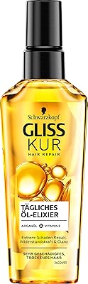 Gliss core daily elixir hair oil (75 ml), huile capillaire pour cheveux secs qui nourrit et purifie les cheveux sans résidu gras, contient de l'huile d'argan et de la vitamine e. Diaytar Côte d'Ivoire est une boutique en ligne généraliste qui répond aux besoins des consommateurs ivoiriens. Avec plus de 300 000 références de produits, les clients peuvent trouver tout ce qu'ils cherchent, de l'électronique à la literie, en passant par les produits alimentaires et les soins personnels. Diaytar Côte d'Ivoire garantit une expérience d'achat en ligne agréable et pratique pour tous les clients.