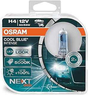 Ampoule de phare halogène h4 osram cool blue intense avec 100 %