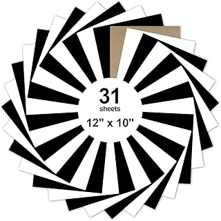 Ensemble de vinyles de transfert thermique htv : 31 feuilles 12" x