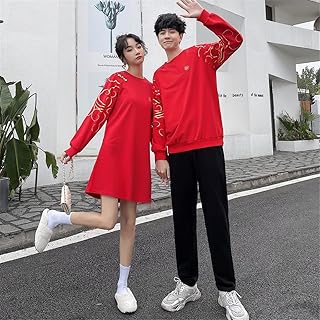 Robe de sport assortie pour couple, vêtements de sport d'école universitaire de style coréen, couple de jeunes, vêtements pour femmes (couleur : rouge, taille : code s pour femmes). DIAYTAR COTE D'IVOIRE est la destination idéale pour les consommateurs ivoiriens et internationaux qui recherchent des produits de qualité à des prix abordables, avec la possibilité de livraison à domicile et une équipe de support client dédiée.