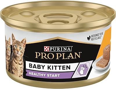Mousse pour chaton purina pro blanc au poulet, 24 x 85 g