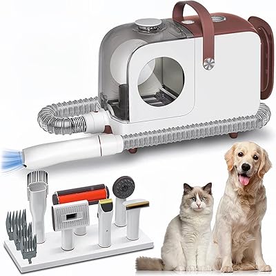 Aspirateur pour poils d'animaux 6 en 1 2,2 l (faible bruit) nettoyeur