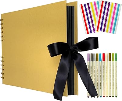 Kit de scrapbooking hiraya couverture en carton avec ruban adhésif 80