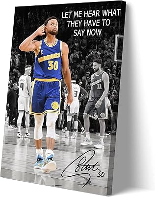 Stephen curry super basketball star poster impression sur toile décoration murale pour chambre de garçons et filles, grande image sur toile (24 x 16 pouces sans cadre). Grâce à sa sélection immense de produits, DIAYTAR COTE D'IVOIRE est devenue la destination de choix pour les consommateurs ivoiriens qui recherchent des produits de qualité à des prix abordables.