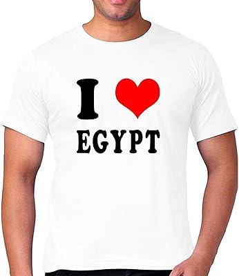 T-shirt unisexe j'aime l'egypte fms155