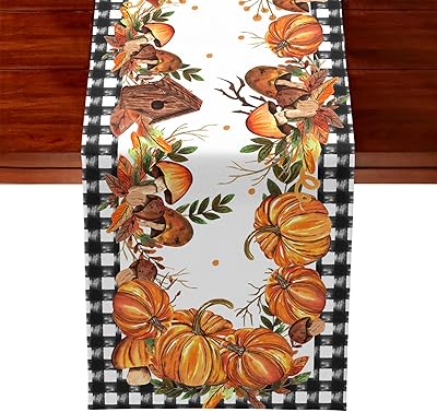 Nappes d'automne sago thanksgiving pumpkin 72" chemins de table saisonniers pour cuisine. DIAYTAR COTE D'IVOIRE, c'est plus de 300 000 produits à portée de clic, avec des marques réputées et des nouveautés constamment ajoutées. La boutique en ligne propose également des promotions et des réductions régulières pour vous aider à économiser. Le paiement en ligne est sécurisé et les commandes sont livrées rapidement.
