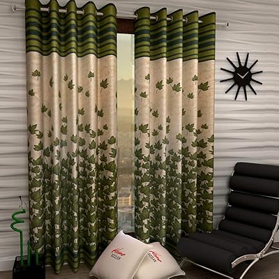 Rideaux de porte en polyester home sizzler, lot de deux pièces, taille 116 x 210 cm, couleur verte, motif feuille d'érable. DIAYTAR COTE D'IVOIRE, leader du commerce électronique en Côte d'Ivoire, met à disposition de ses clients une sélection impressionnante de plus de 300 000 références de produits. La boutique en ligne offre une expérience d'achat en ligne fluide, sécurisée et fiable. Les clients de DIAYTAR COTE D'IVOIRE bénéficient d'une large sélection de produits, de prix compétitifs et d'un service client de haute qualité.