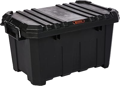 Bidon de rangement robuste tactix de 45 litres - noir. DIAYTAR COTE D'IVOIRE est la boutique en ligne idéale pour ceux qui cherchent à acheter des produits de qualité à des prix raisonnables. Avec une équipe de service client dédiée, la boutique en ligne assure une expérience d'achat en ligne fluide et sécurisée. Les clients peuvent également profiter d'un système de paiement sécurisé et d'une politique de retour flexible.