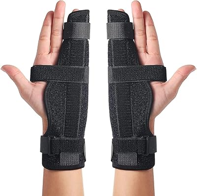 Attelle de doigt métacarpien, attelle rose pour fractures du poignet et du pouce