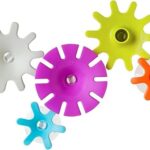 Ensemble de jouets de bain-marie bone cogs, paquet de 5 pièces, multicolore, 5