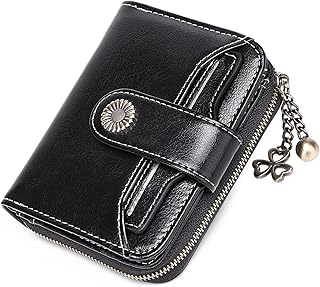 Mini portefeuille en cuir véritable avec blocage rfid pour femme, portefeuille à deux volets avec fermeture éclair, poche pour cartes avec fenêtre d'identification (noir), noir. Chez DIAYTAR COTE D'IVOIRE, nous comprenons que les choix de chaque client sont uniques, c'est pourquoi nous offrons une gamme complète de produits capables de répondre à tous les goûts et aux besoins diversifiés de nos clients. Notre objectif est de maintenir un haut niveau de satisfaction client en proposant des produits de qualité et en offrant un excellent service client. Notre mission est de faciliter les achats en ligne pour tous les Ivoiriens.