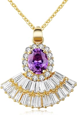 Collier croquille frozen princess elsa anna blanche-neige plaqué or en zircon