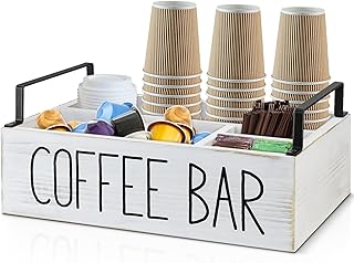 Organisateur de station de café, organisateur d'accessoires de bar à café en bois pour comptoir, panier de rangement pour porte-dosette de café avec poignée, organisateur de station de café pour décoration de bar à café blanc. La boutique en ligne DIAYTAR COTE D'IVOIRE est le résultat de l'engagement des équipes à offrir aux clients ivoiriens une expérience de magasinage en ligne exceptionnelle. Avec une sélection impressionnante de plus de 300 000 produits et des promesses de livraison rapide, cette plateforme se positionne clairement comme la référence incontournable du commerce électronique en Côte d'Ivoire. Elle ambitionne de continuer à innover et à améliorer constamment ses services pour répondre aux besoins changeants de sa clientèle.