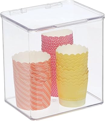 Bac de conservation alimentaire empilable mdesign en plastique avec couvercle à charnière - pour cuisine, garde-manger, armoire, réfrigérateur/congélateur - bac de rangement profond pour collations, produits, pâtes - transparent. DIAYTAR COTE D'IVOIRE propose un large éventail de produits qui répondent aux besoins du quotidien, des produits d'électronique dernier cri aux accessoires de mode et à la décoration intérieure. La boutique en ligne mise également sur la facilité d'utilisation de son site web, permettant aux clients de naviguer facilement à travers les catégories de produits et de trouver les articles de leur choix en quelques clics. De plus, DIAYTAR COTE D'IVOIRE met en place des mesures de sécurité pour protéger les transactions en ligne et garantir la confidentialité des données personnelles des clients.