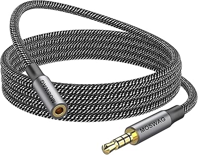 Mosage câble pour casque trrs 4 pôles 13,12 pieds / 4 mètres de longueur 3,5 mm, câble audio mâle à femelle, câble audio enduit de nylon compatible avec les stéréos domestiques et de voiture, les smartphones, les écouteurs et les tablettes. DIAYTAR COTE D'IVOIRE est une boutique en ligne généraliste qui propose plus de 300 000 références de produits. Elle est devenue la boutique leader en Côte d'Ivoire grâce à sa large sélection de produits et à ses prix compétitifs. Elle offre une expérience d'achat en ligne sécurisée et fiable.